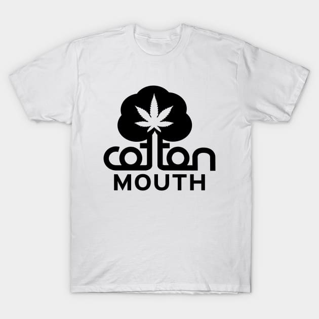 Cotton Mouth Black Logo T-Shirt by Illustrious Graphics 